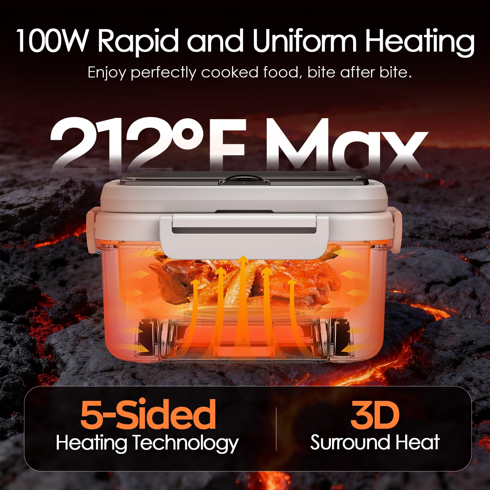 Odopok battery compartment demonstrates portable self-heating power for on-the-go meals.