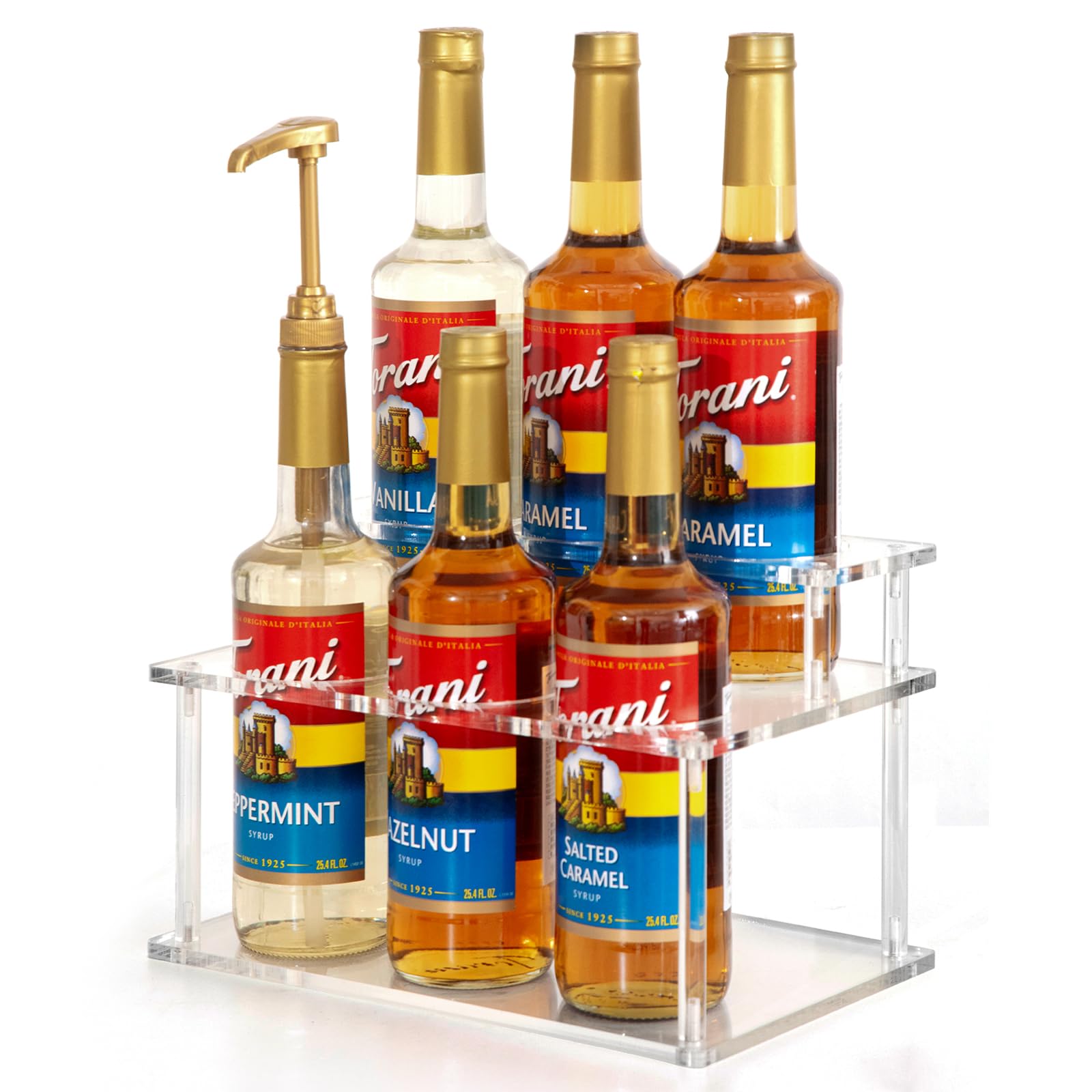 ODPEOZT clear acrylic kitchen organizer highlights easy-access pour and streamlined counter workspace