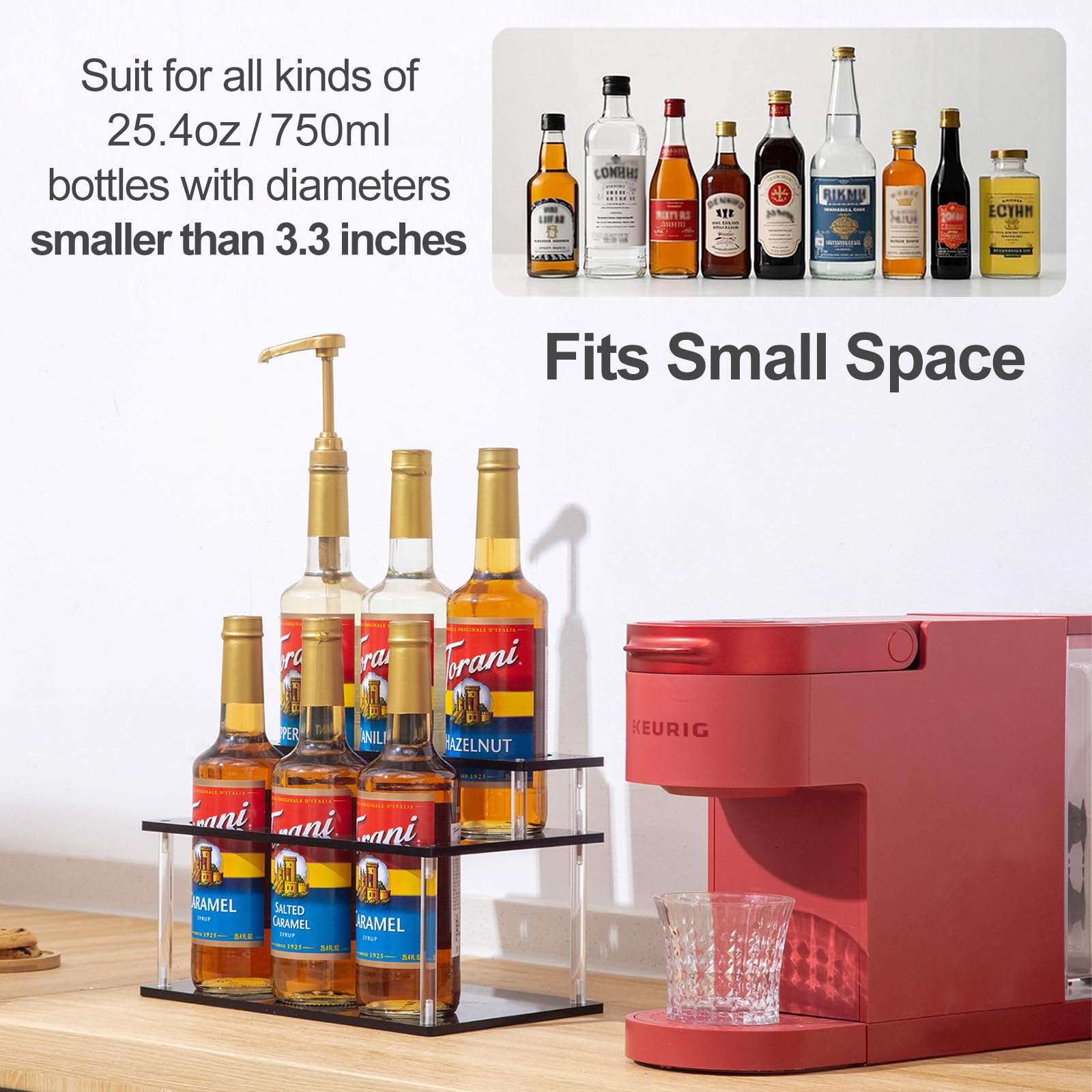 ODPEOZT syrup rack easy to clean with warm soapy water.