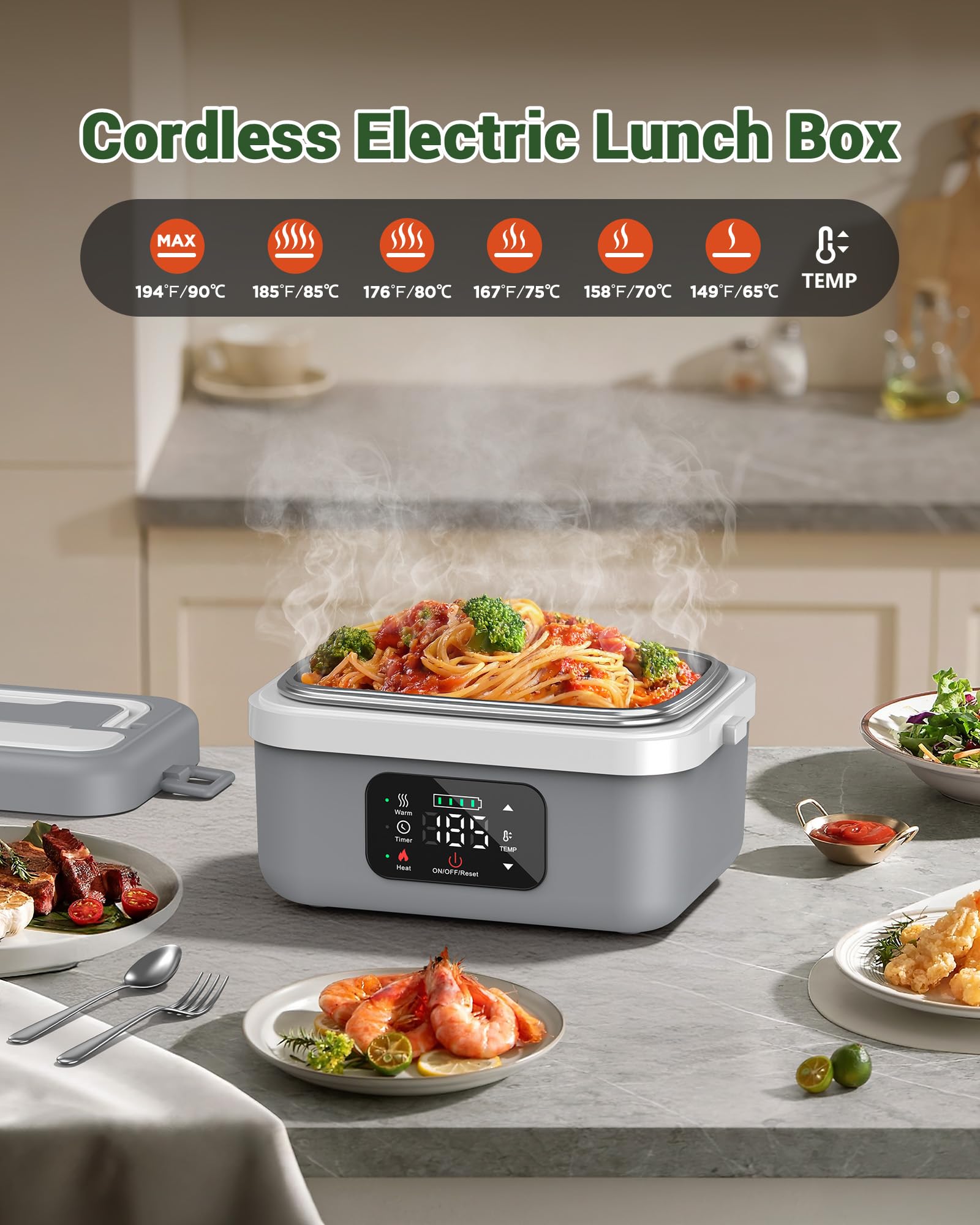 ODSD 34oz removable container and lid with easy-clean design