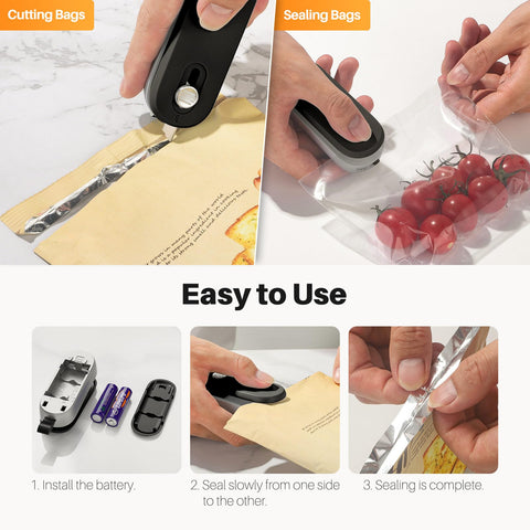 ODSD bag sealer with a lanyard and magnetic strip for quick storage.