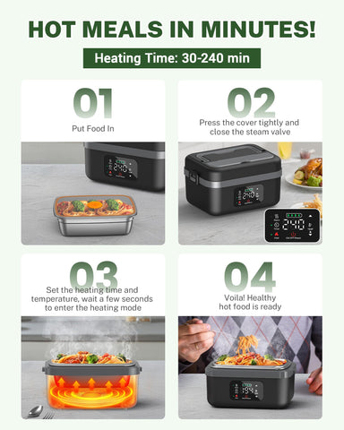 ODSD dishwasher-safe container and lid for quick cleanup