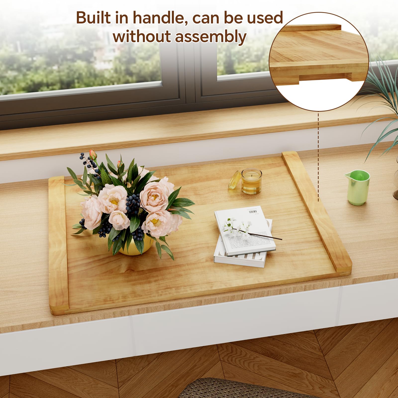 Oenalw stove cover creates stable counter space during busy cooking.