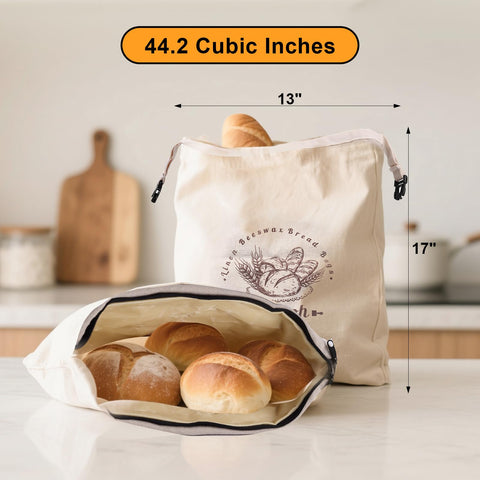 Oerdoh reusable bread bag with washable fabric reduces waste