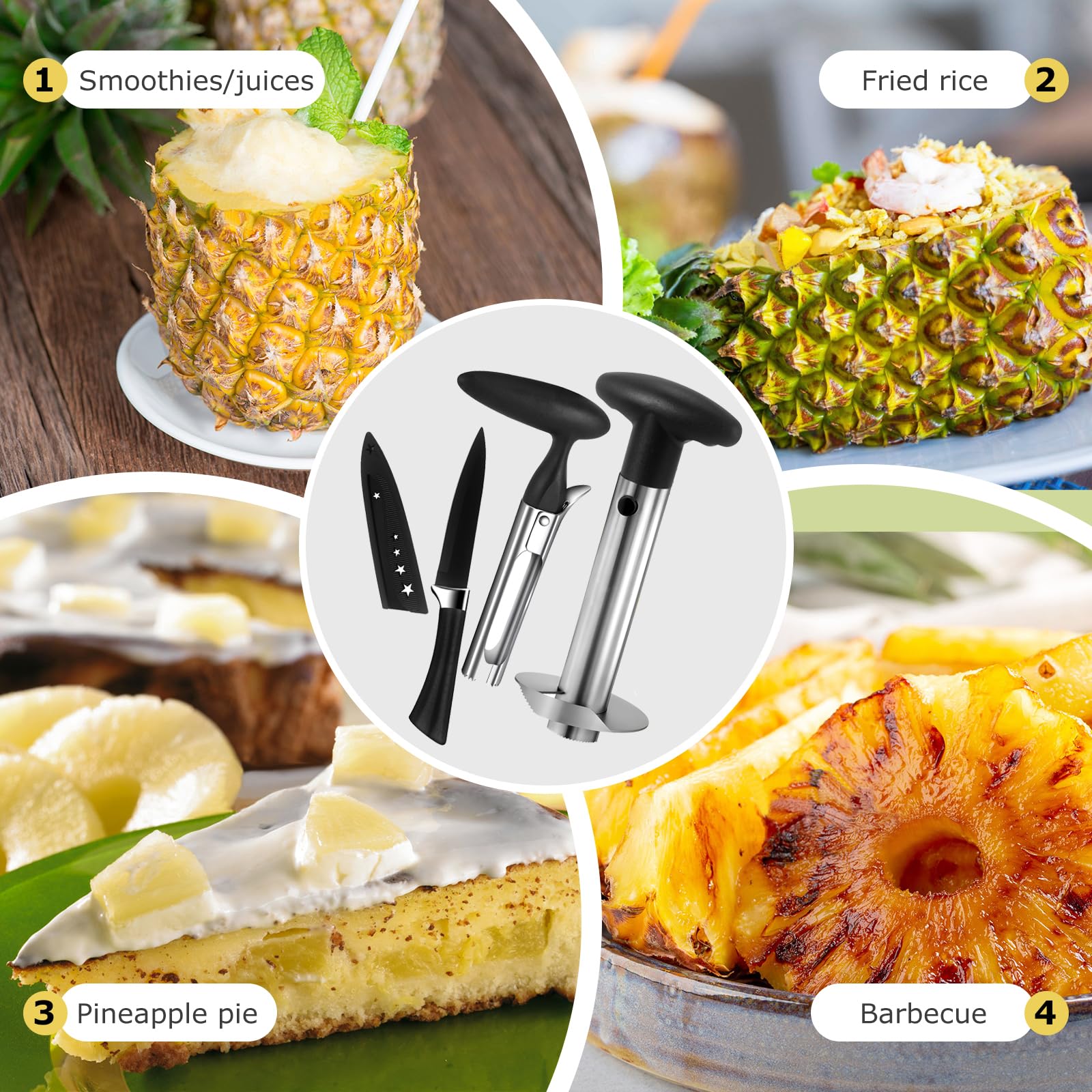 OERPHO ergonomic non-slip handles provide a comfortable grip during prep.