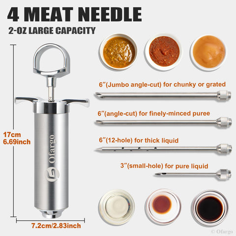 Ofargo digital recipe ebook included for quick marinades.