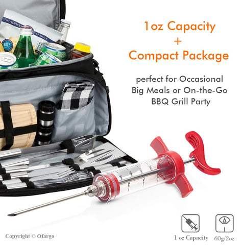 Ofargo dishwasher-safe parts and cleaning brush simplify post-use cleanup.