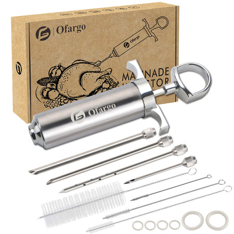 Ofargo meat injector barrel 2oz for precise marinade delivery.