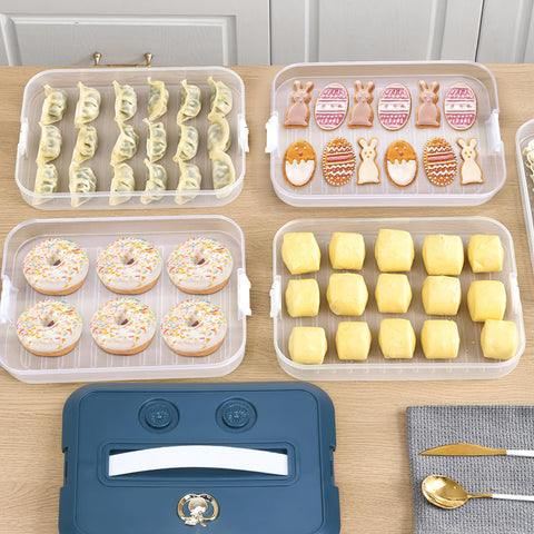 OFFKITSLY blue cookie storage container showing contents at a glance