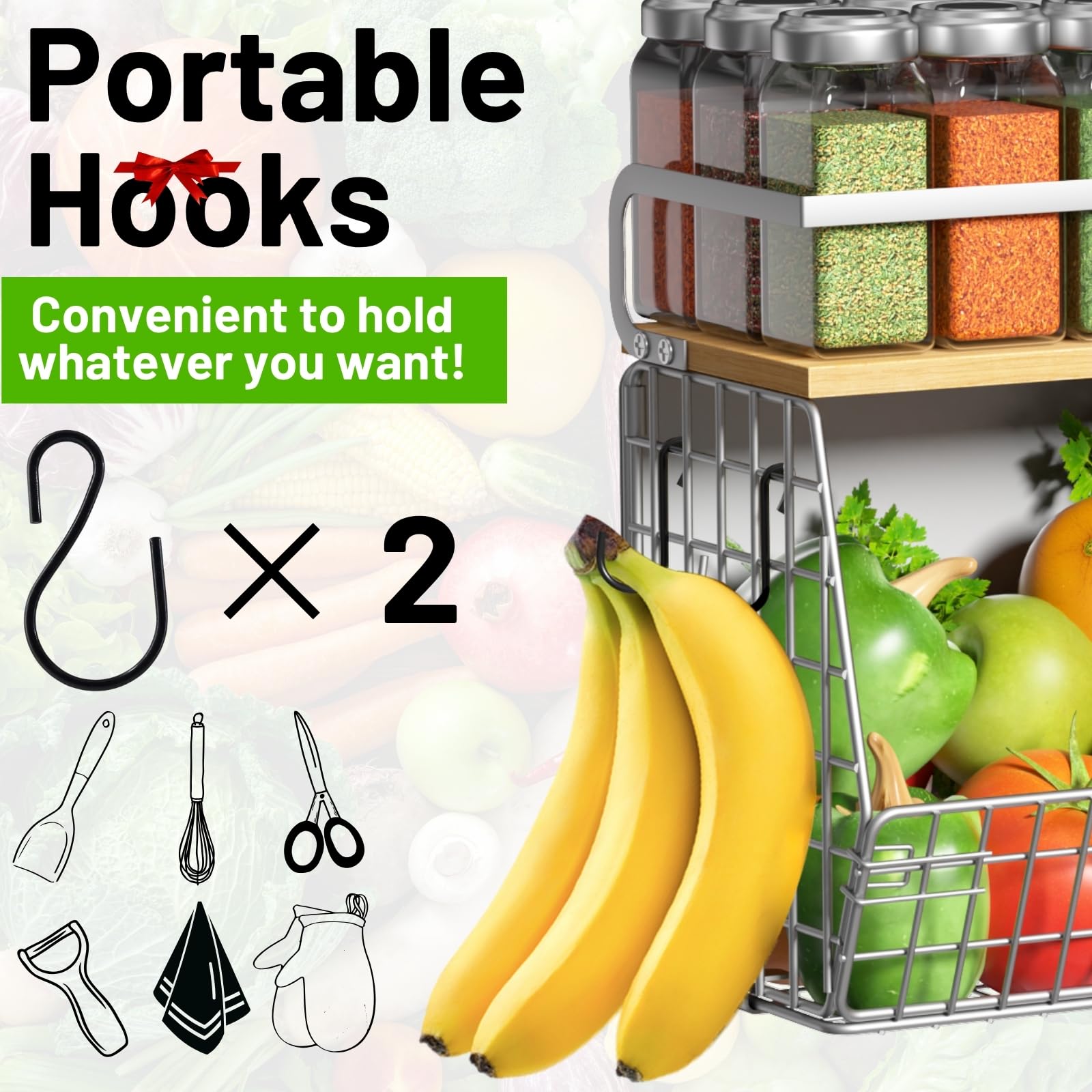 Ofiray-home 15kg capacity shelf for metal surfaces.