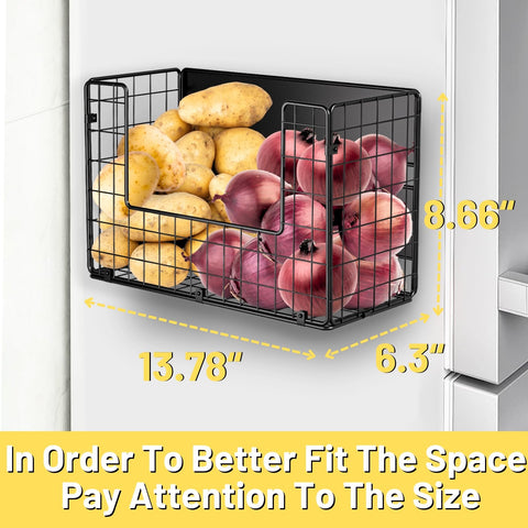 Ofiray-home magnetic shelf for pantry storage and clutter reduction.