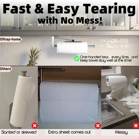 Ofiray-home rv-friendly paper towel holder keeps towels tidy during travel.