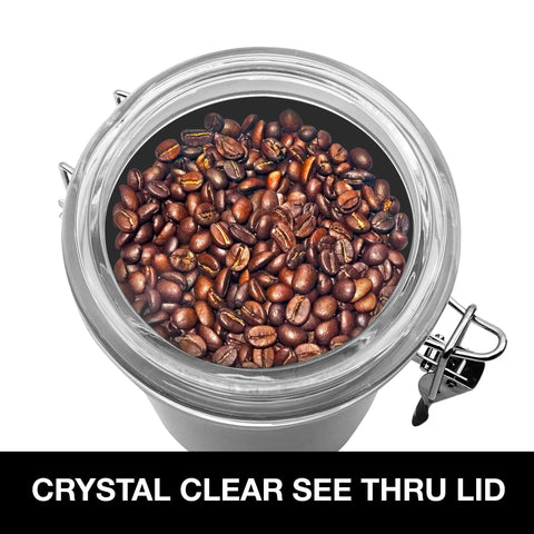 Large 62 oz capacity ideal for grains, rice, or pasta storage.