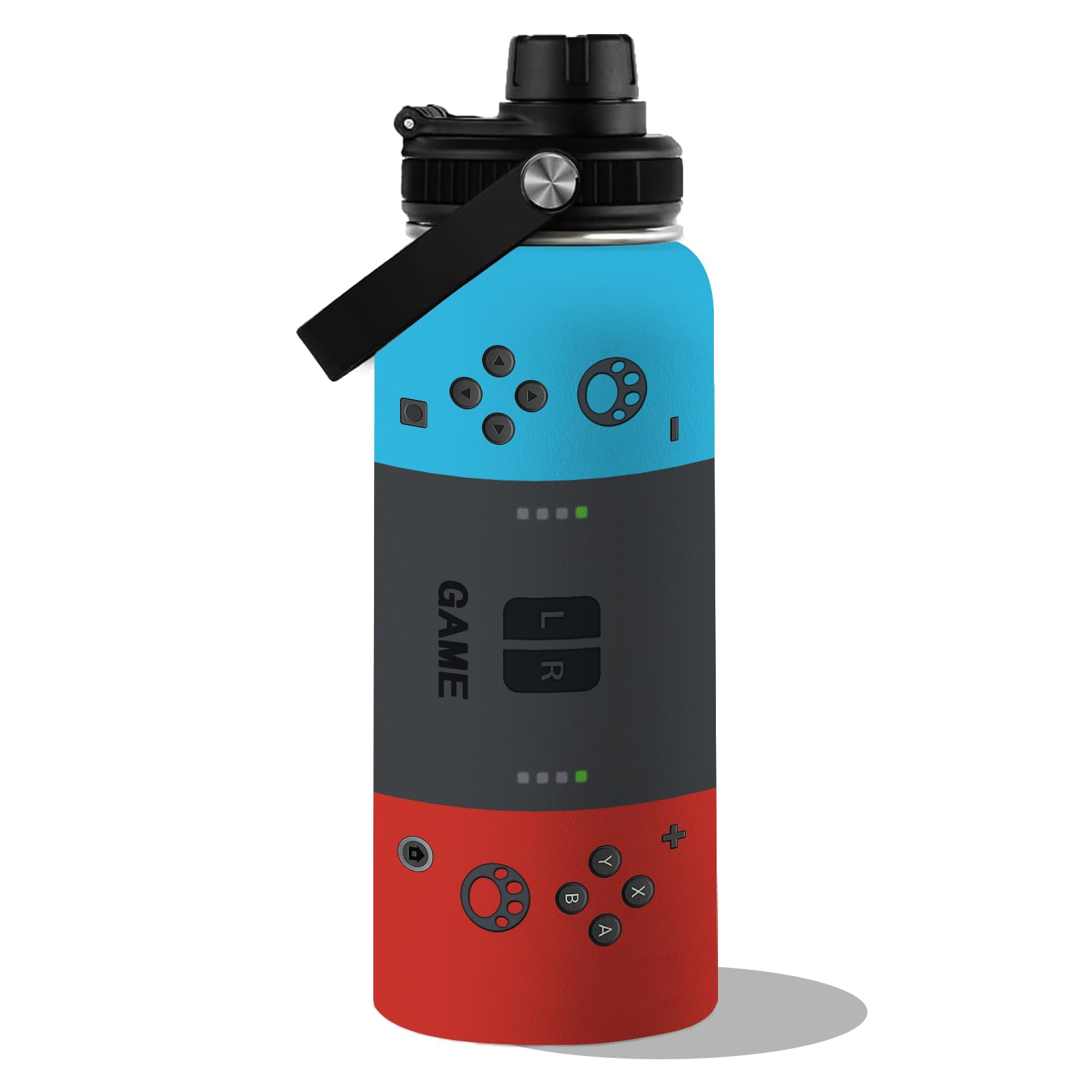 ogicduwi Gamer Water Bottle 32oz front view for all-day hydration during gaming