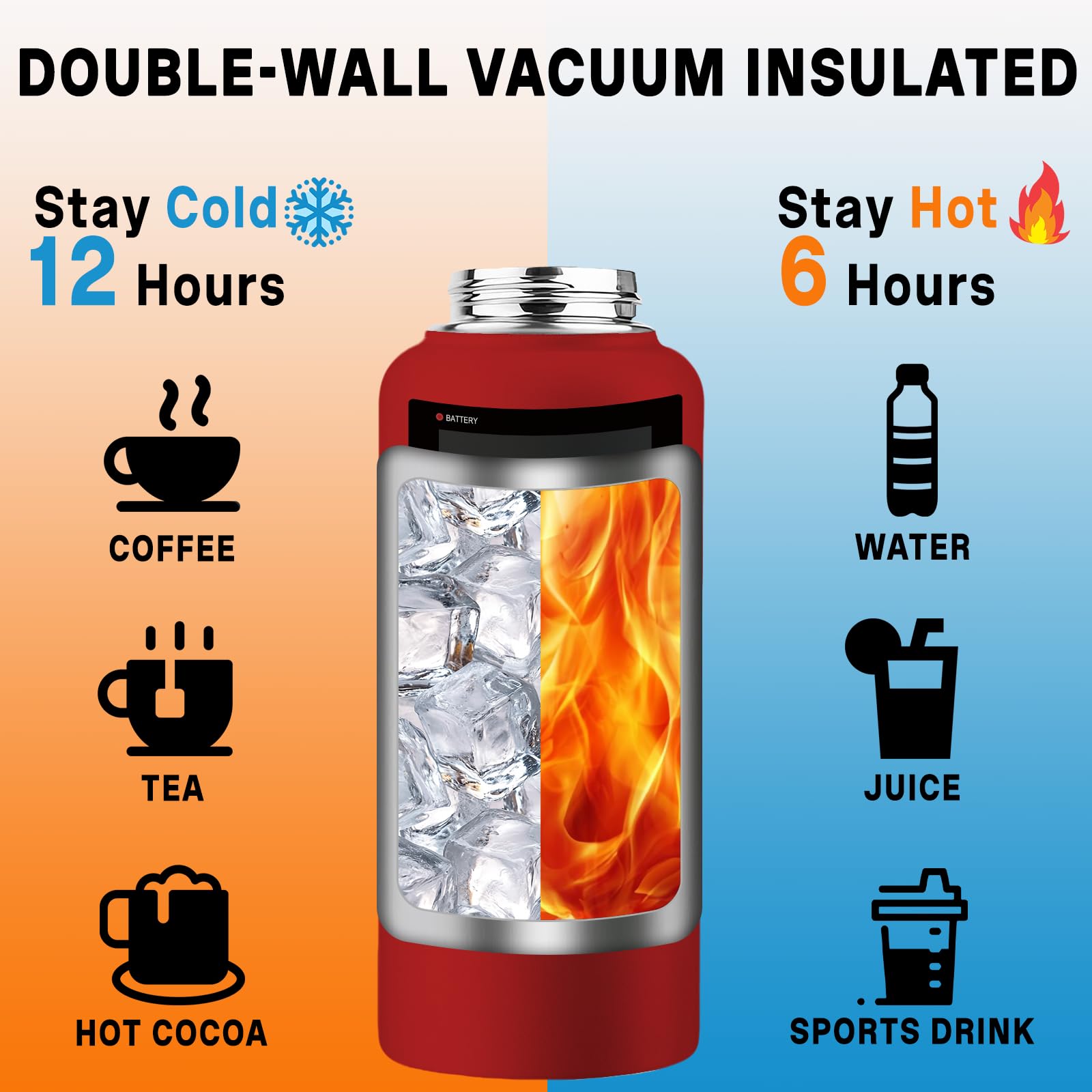 ogicduwi wide-mouth opening enables easy filling and cleaning during gaming sessions.