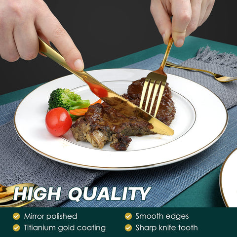 OGORI gold salad forks; versatile for salads and sides.