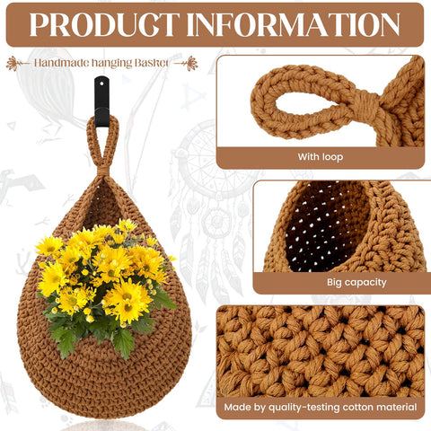 OGOTEZ medium boho wall basket suitable for onions and garlic.