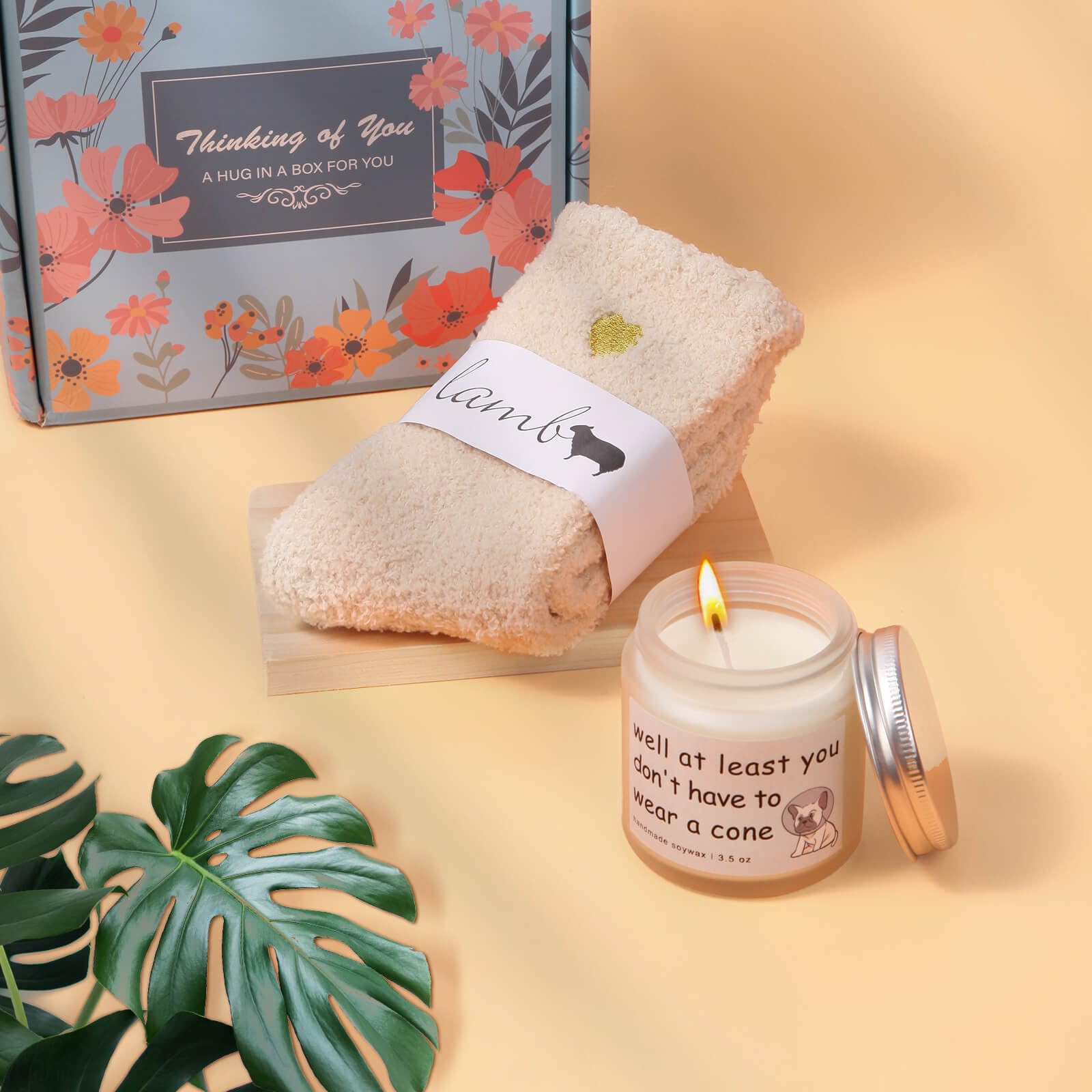 OHATOS Get Well Basket fleece socks offering ultra-soft warmth for cozy recovery days