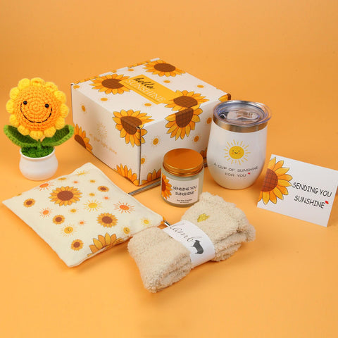 OHATOS Sunflower Makeup Bag stores essentials with sunny style.