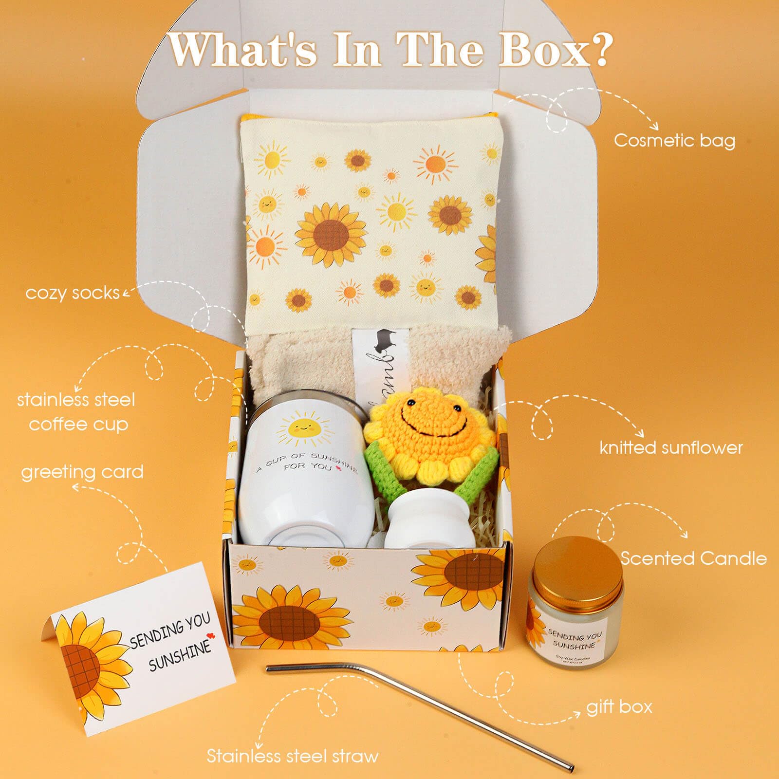 OHATOS Sunflower Plushie adds warmth and cheer to any gift setting.