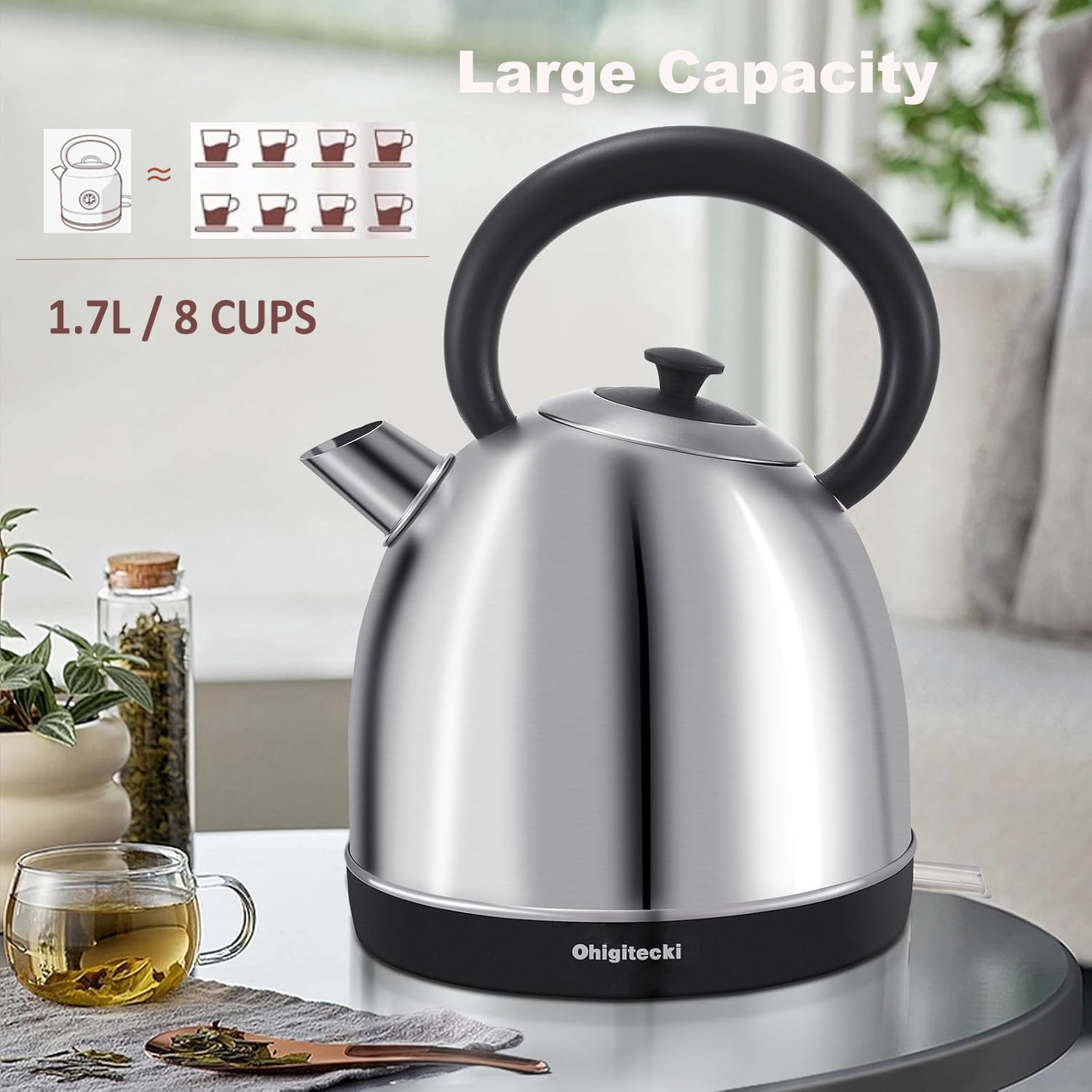Ohigitecki BPA-free body for safe everyday hot water.