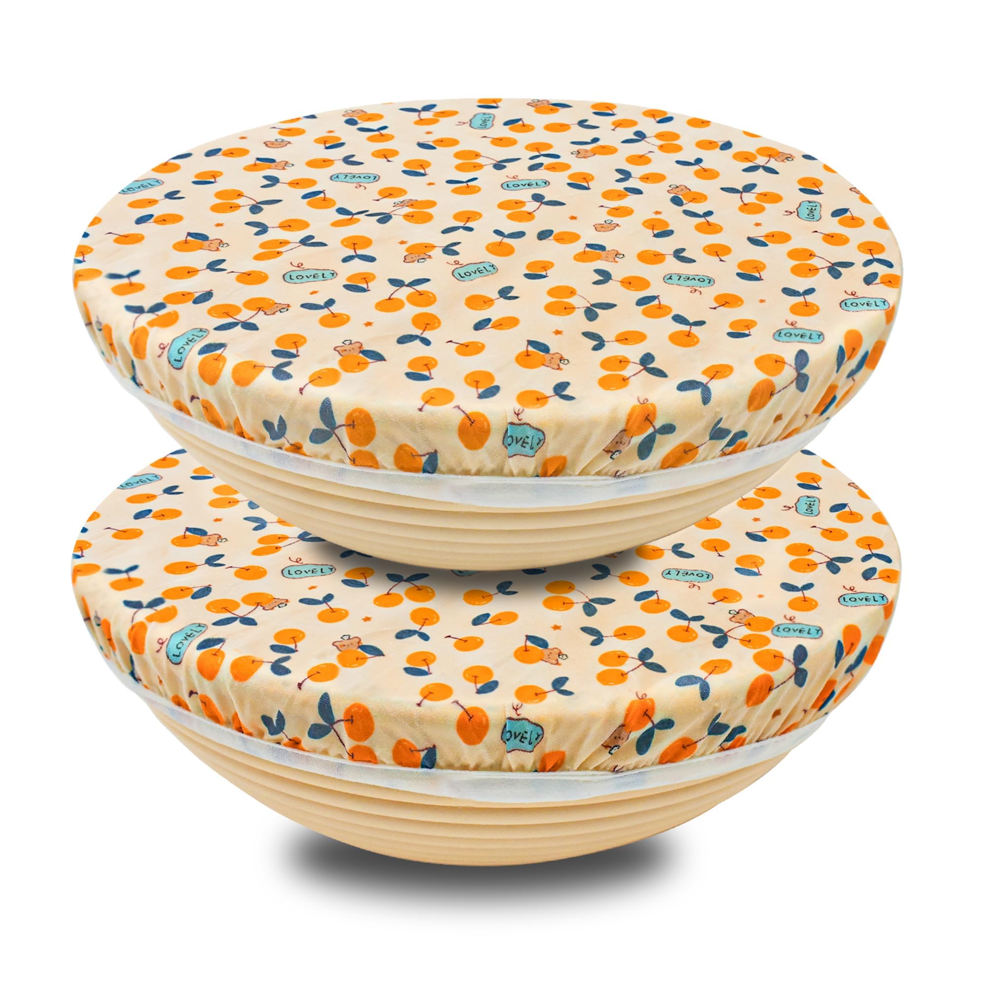 OHIYO reusable beeswax bowl covers with elastic fit protect large bowls and reduce waste.