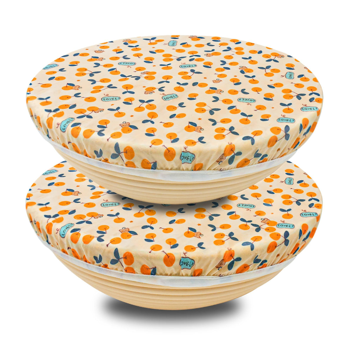 OHIYO reusable beeswax bowl covers with elastic fit protect large bowls and reduce waste.