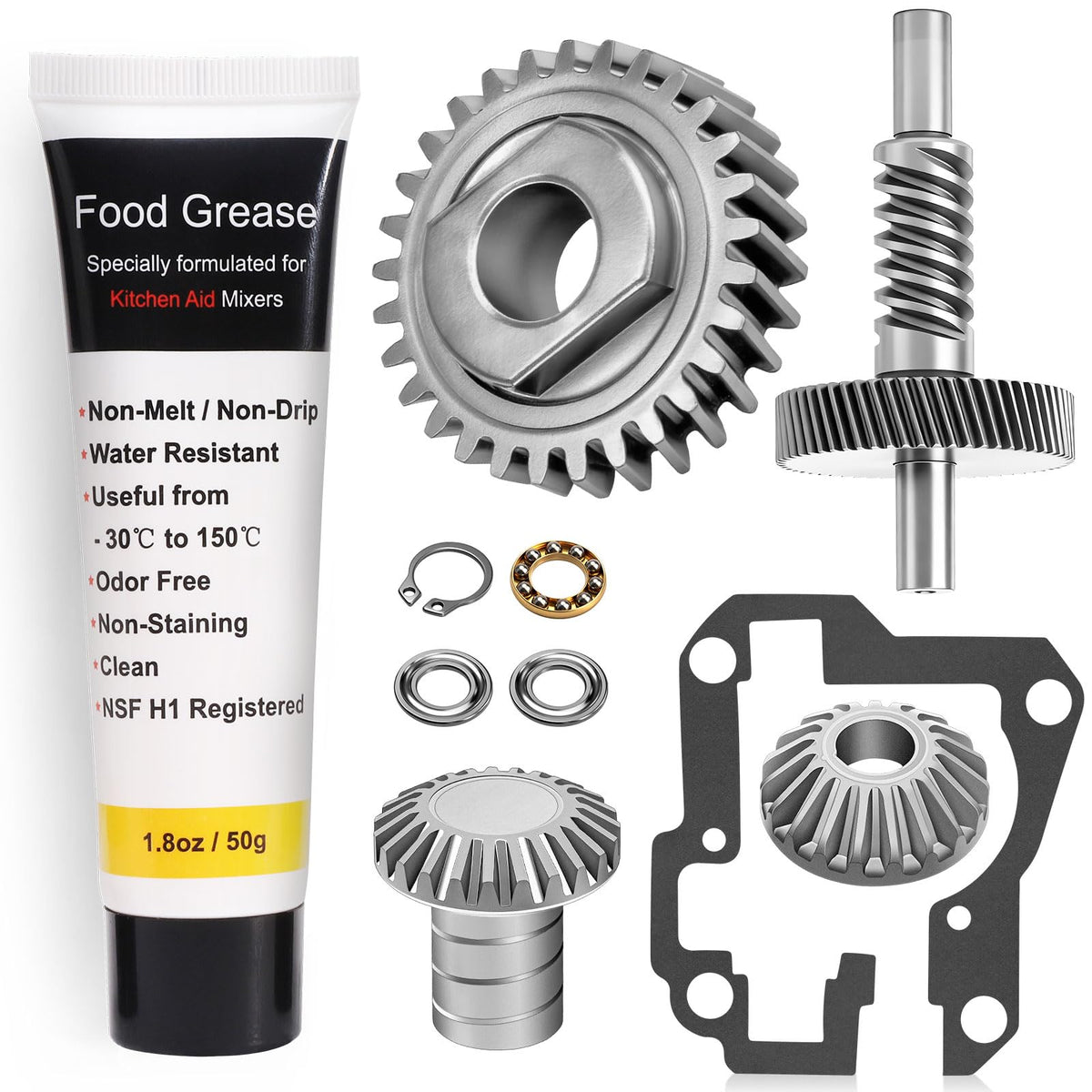 Ohoho worm gear kit for compatible stand mixers, ready for replacement