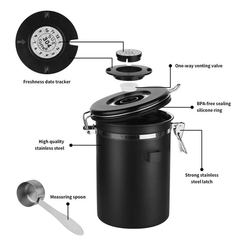 Ohtomber stainless steel body resists rust and preserves flavor.