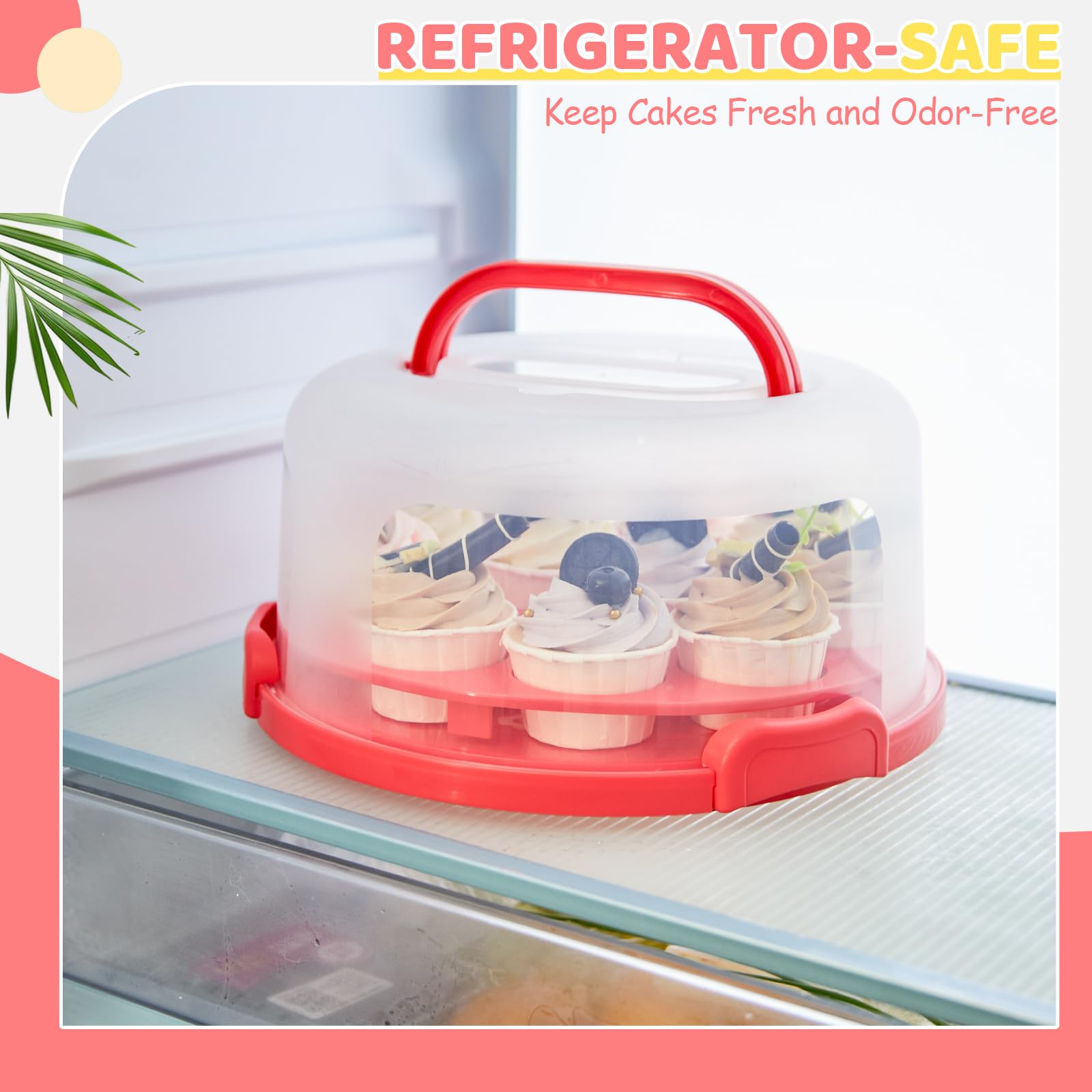 Ohuhu compartment tray holds nuts, fruit, or cookies neatly.