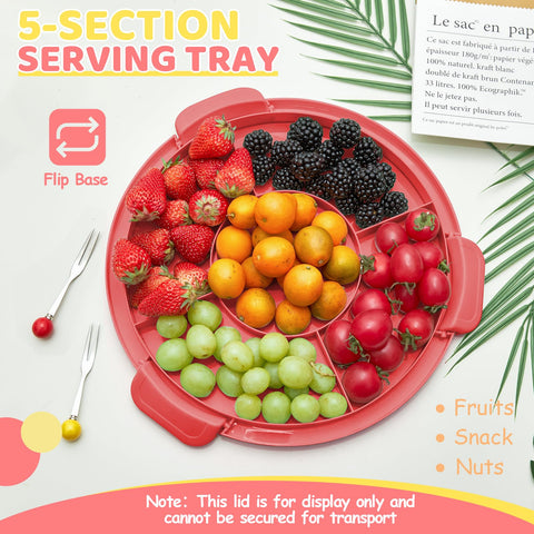 Ohuhu two-sided base enables versatile serving options.