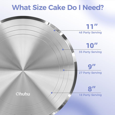 Ohuhu cake stand 7.3-inch base adds stability on busy countertops.
