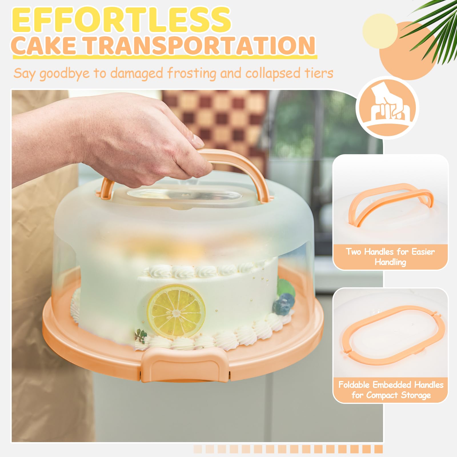 Ohuhu cake stand base plate showing sturdy, flat surface for stable serving