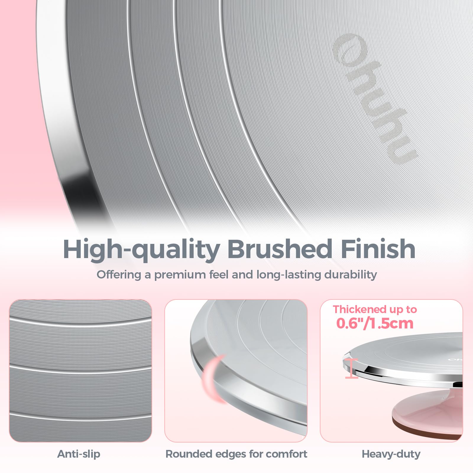 Ohuhu stainless steel scraper included for smooth edges