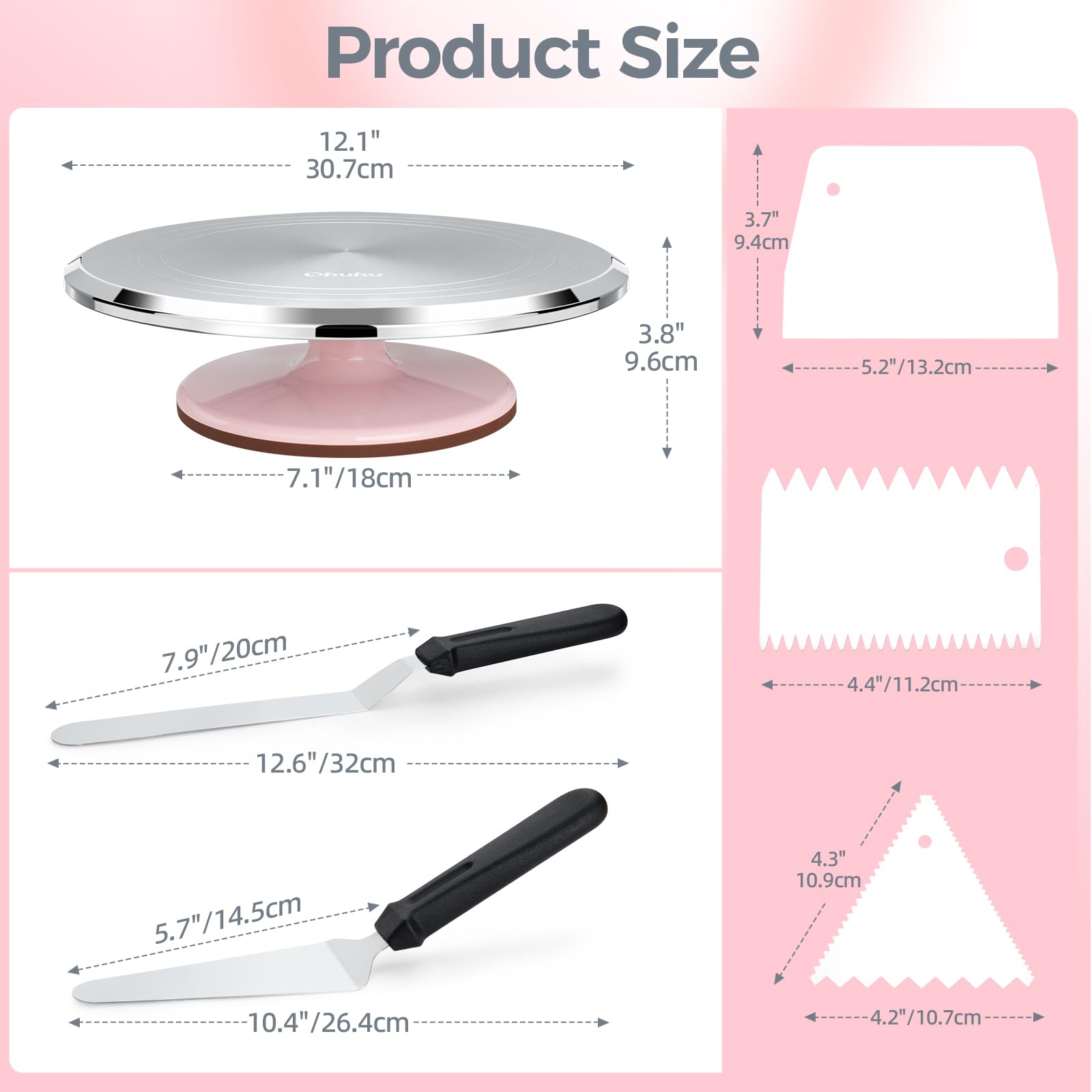 Ohuhu two-way rotating stand for left or right handed decorating