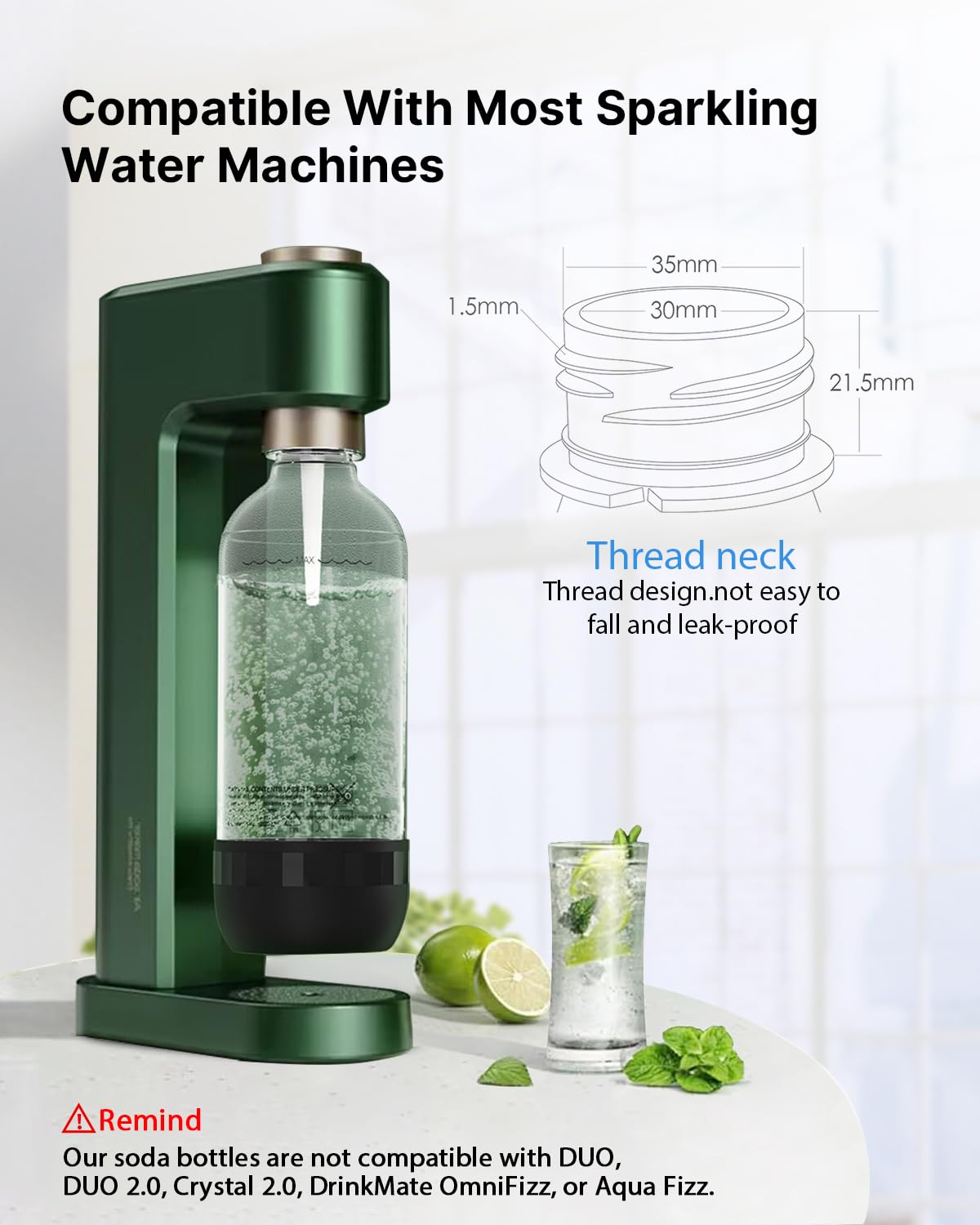 OiDiPi BPA-free 1L bottle close-up highlights safe, food-grade material.