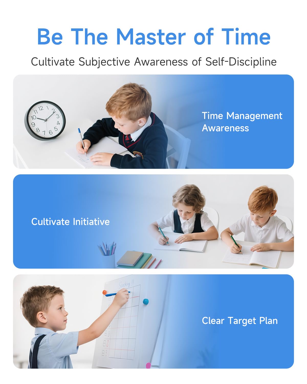 OIJ timer works in classroom and home settings for better time management.