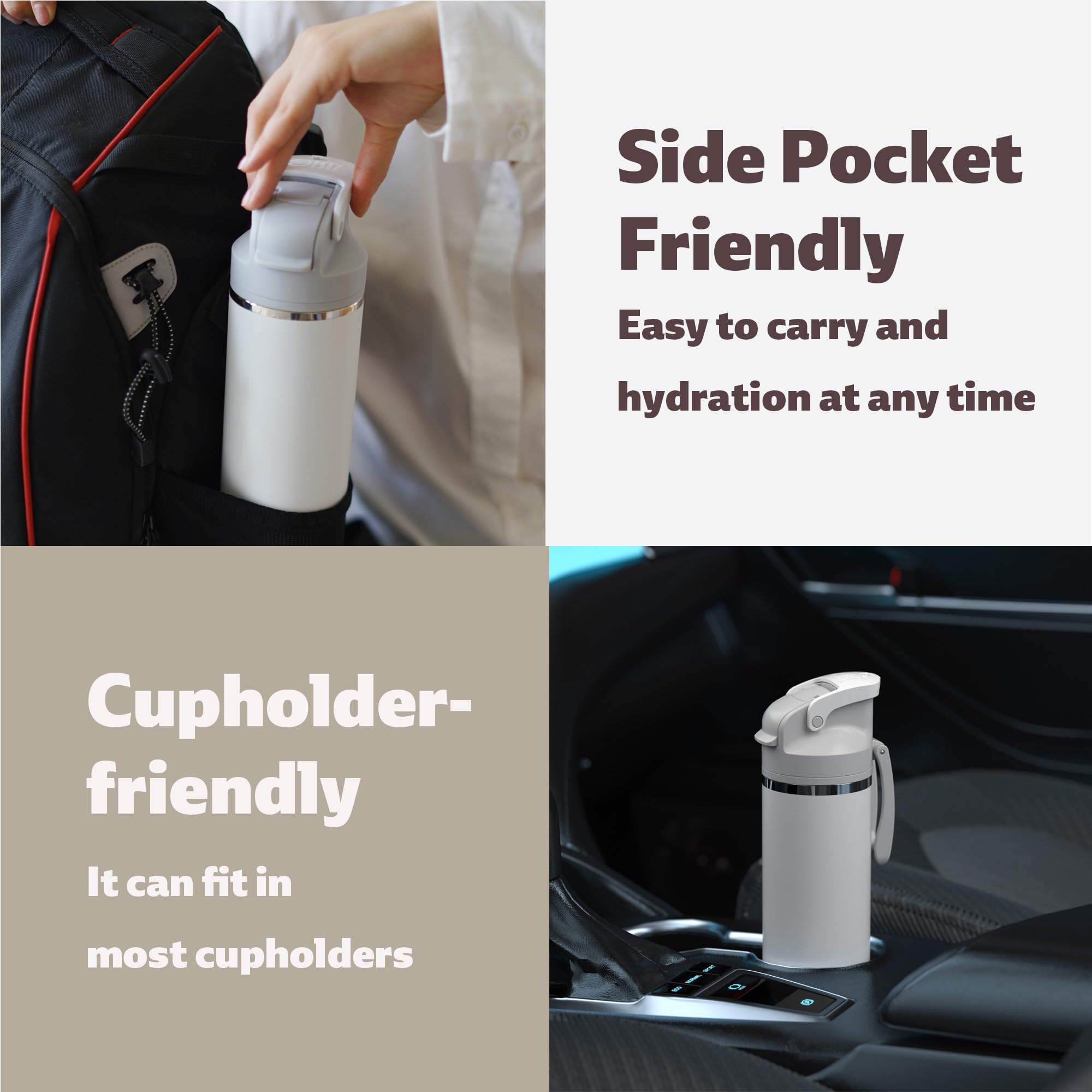 OISIZ leak-proof cap ensures mess-free transport
