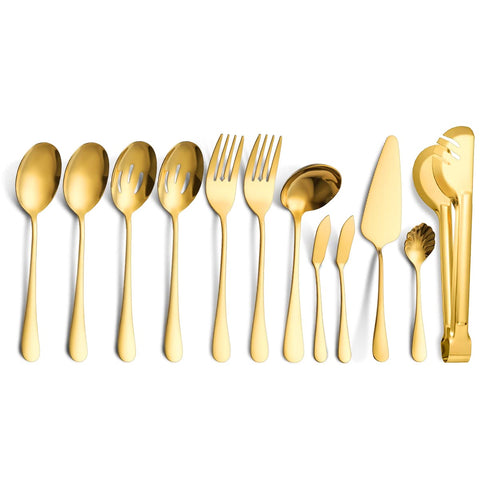OIULO gold tongs aiding precise lifting during catering and home entertaining