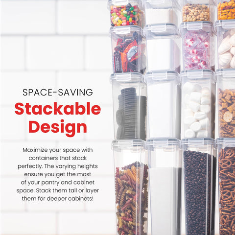 Oizeir BPA-free plastic ensures durable, toxin-free pantry storage.