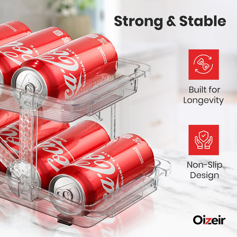 Oizeir dispenser durable plastic with non-slip feet for stability