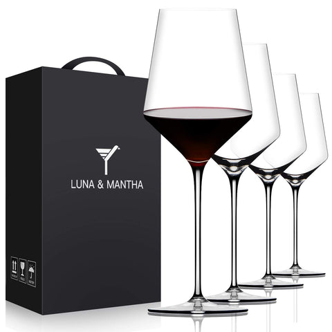 OJA red wine glasses set of 4 for elegant entertaining.