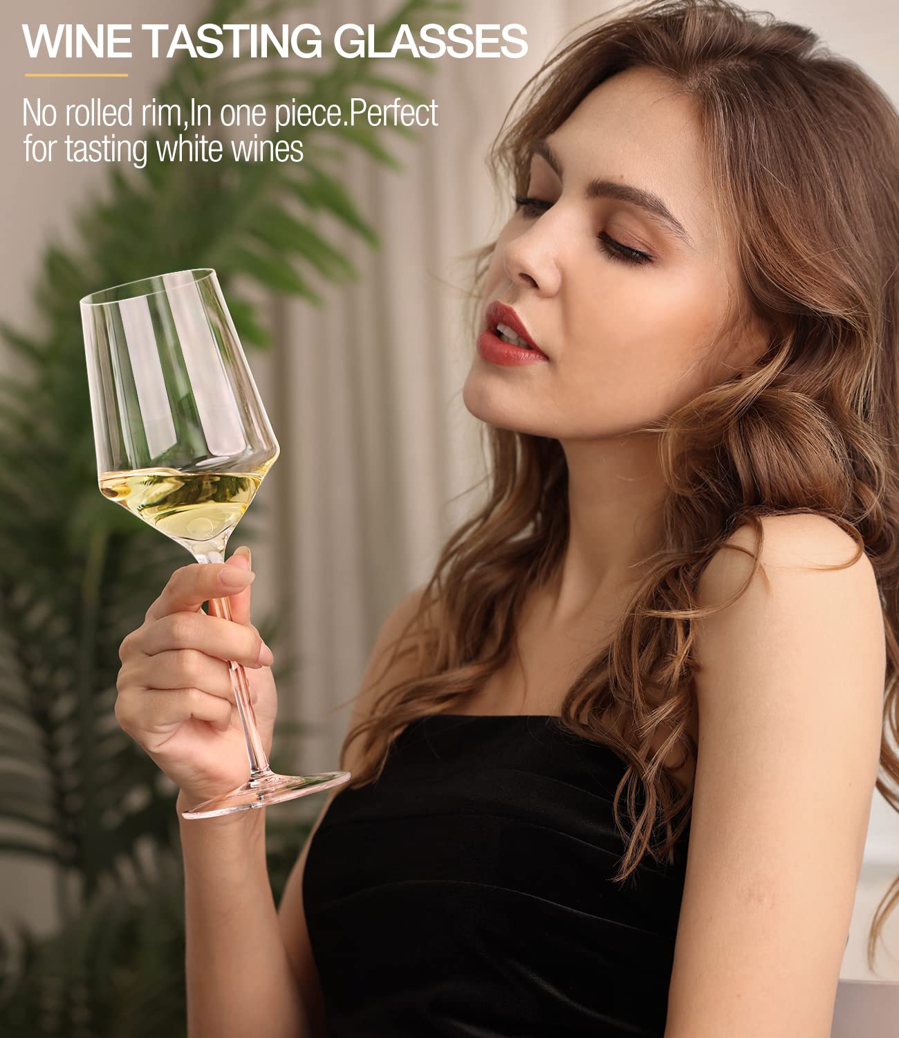 OJA thin-rim wine glass highlights sip precision and aroma during meals.