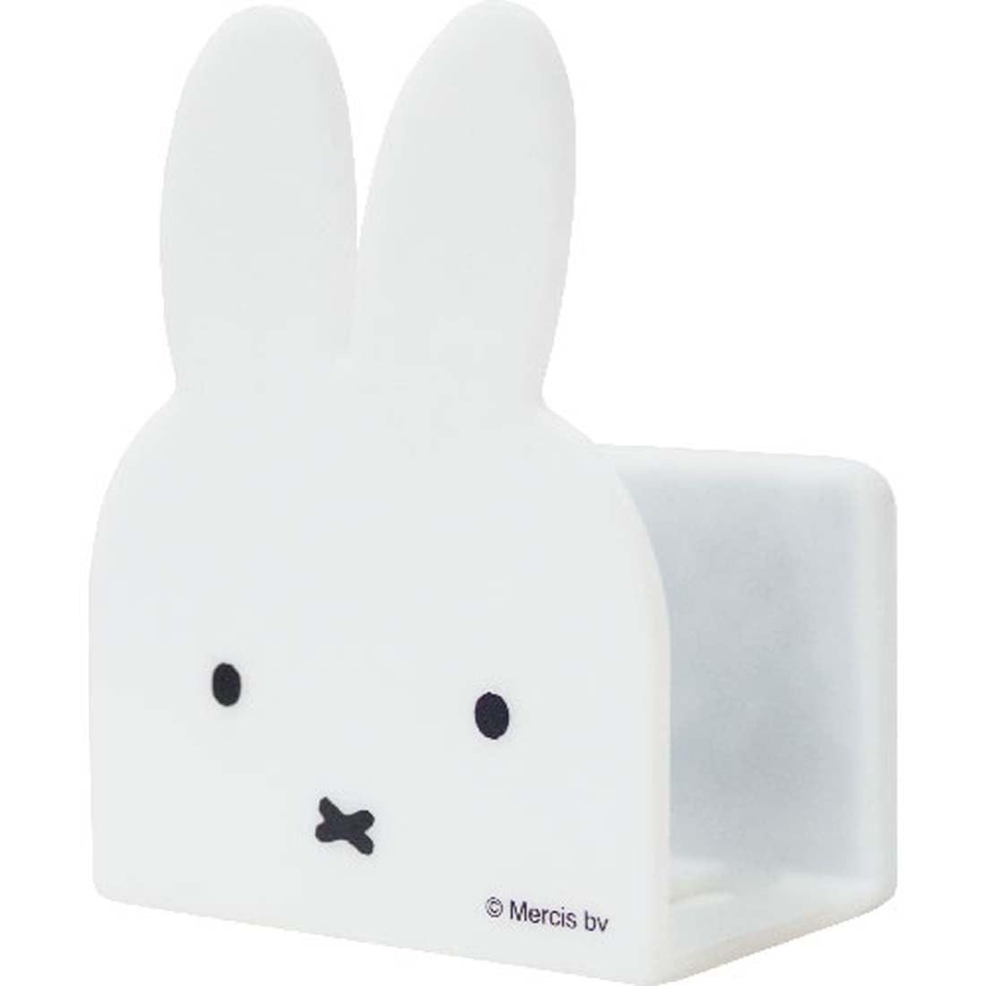 Okato Miffy magnet sponge holder front view shows cute face design on the fridge.