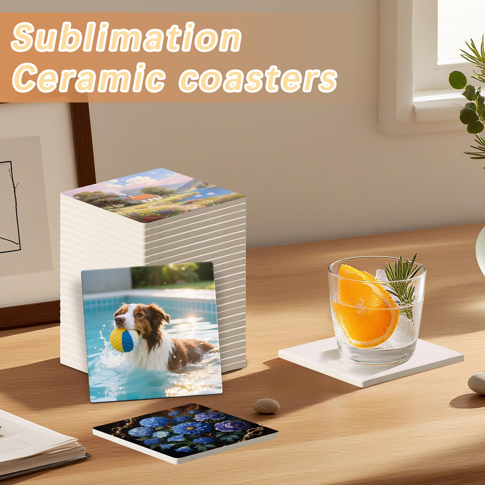 OKBA matte ceramic surface delivers crisp colors for transfers.