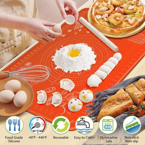 OKeanu silicone baking mat non-stick surface for effortless pastry work