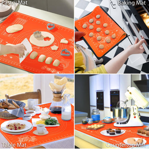 OKeanu silicone mat withstands -40 to 480°F for versatile kitchen use