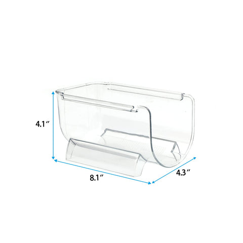 OKITCHEN bottle organizer slot showing vertical stacking in tight spaces.