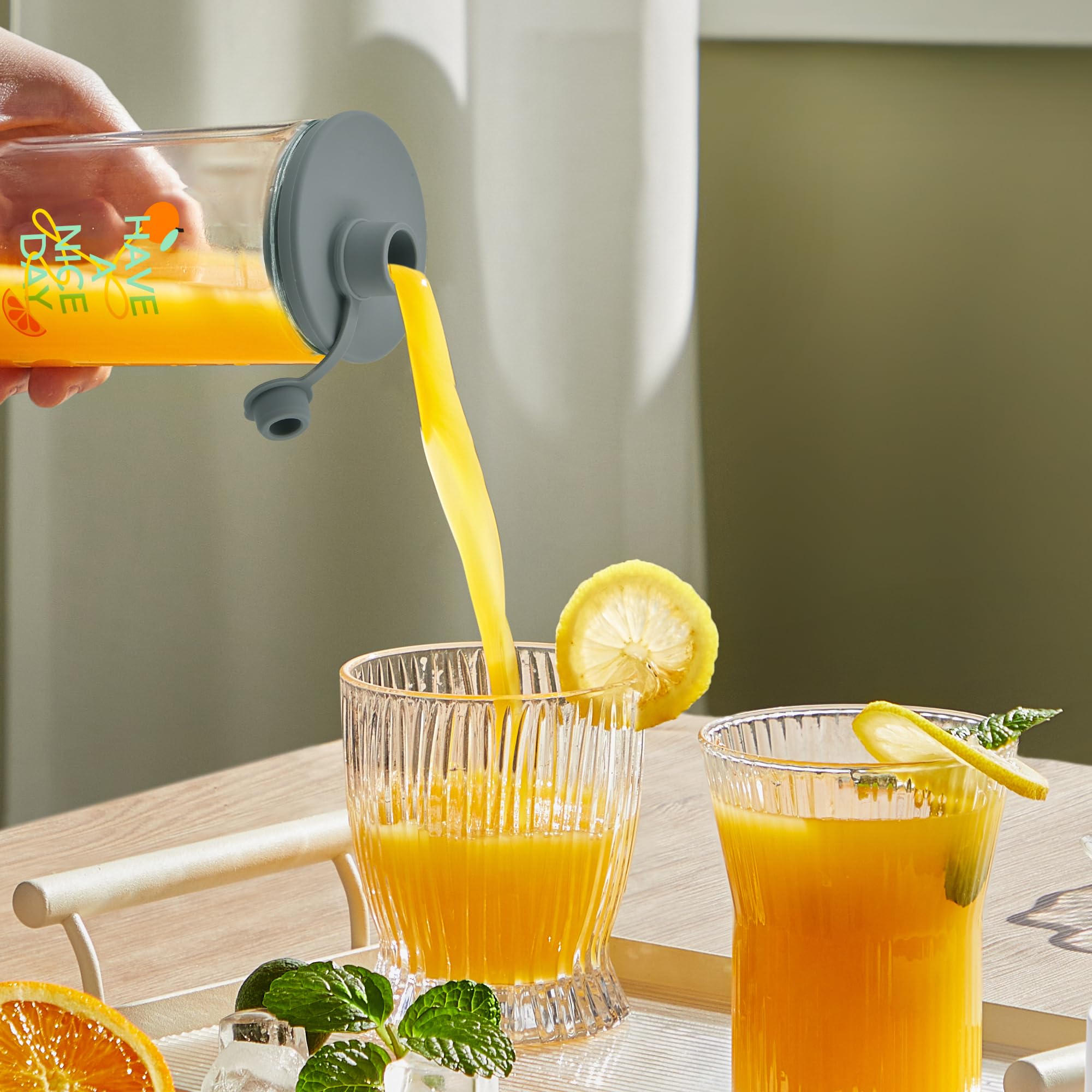 OKLGO multi-purpose lid stores dry goods and pours with versatility
