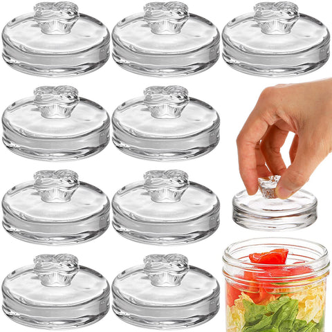 Okllen fermentation weights with flat bottom stabilize vegetables under brine for even fermentation